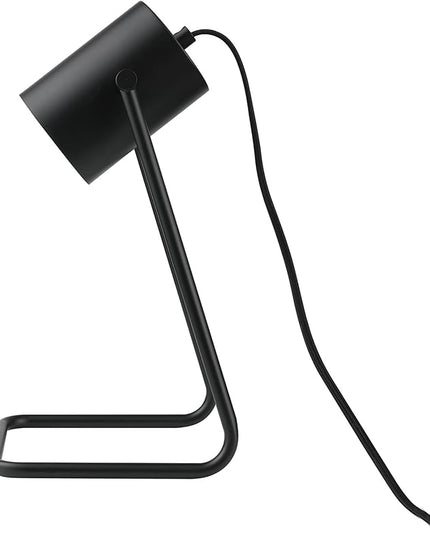 Globe Electric 52299 Sahara 14" Desk Lamp, Matte Black, Swing Shade, in-Line On/Off Rocker Switch - LeafyLoom