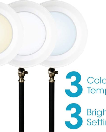 OttLite Balance LED Desk Lamp with USB Port - Modern, Adjustable, Desk Light - LeafyLoom