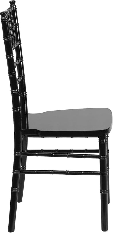 Flash Furniture 2 Pack HERCULES Series Black Wood Chiavari Chair - LeafyLoom