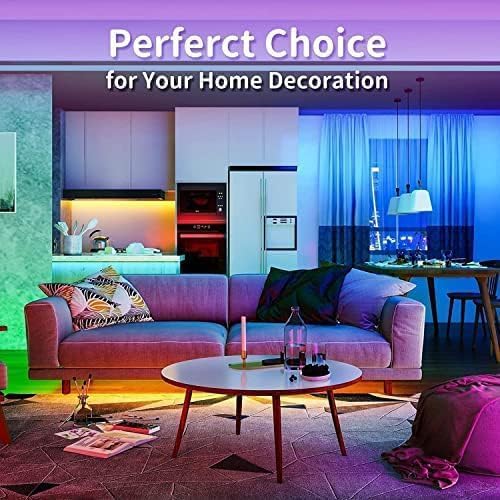 smareal Led Lights for Bedroom 100ft (2 Rolls of 50ft),Led Lights Color Changing Led Strip Lights with App Control, Led Light Strips for Room, Kitchen, Home Decoration SmarealLEDStripLights