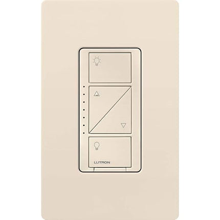 Lutron Caseta Original Smart Dimmer Switch (Lutron Smart Hub Required), for LED Lights, 150 Watt, Single-Pole/3-Way, No Neutral Required, PD-6WCL-LA 4-PACK, Light Almond, 4 Pack Lutron