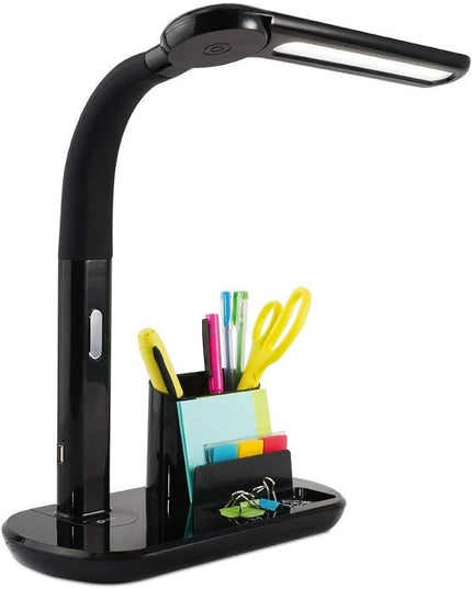 OttLite LED Pivoting Bankers Lamp with USB Charging Port - LeafyLoom