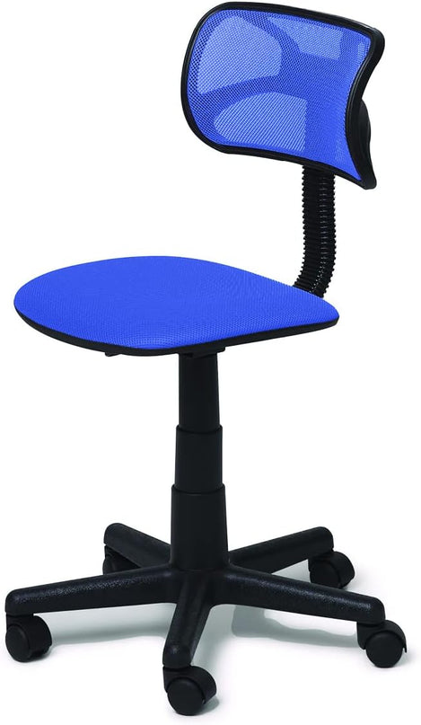 Swivel Mesh Desk Chair, Royal Blue 21D x 21W x 33H in - LeafyLoom