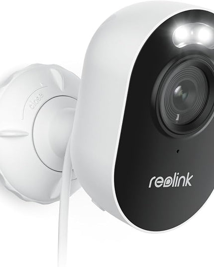 REOLINK Wireless Outdoor Security Camera Lumus 2K, Upgraded 4MP Spotlight Color Night Vision, 2.4/5GHz Dual-Band WiFi Plug in Camera, Smart Person/Vehicle/Animal Detection, Two-Way Talk, Local Storage REOLINK