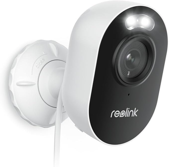 REOLINK Wireless Outdoor Security Camera Lumus 2K, Upgraded 4MP Spotlight Color Night Vision, 2.4/5GHz Dual-Band WiFi Plug in Camera, Smart Person/Vehicle/Animal Detection, Two-Way Talk, Local Storage REOLINK