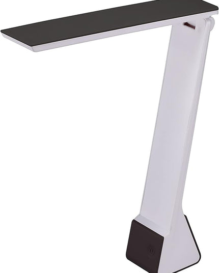Bostitch Office KT-VLED1810-BLK Powered Rechargeable Battery LED Desk Lamp, 3 Color Temperatures, Flip Open, Black - LeafyLoom