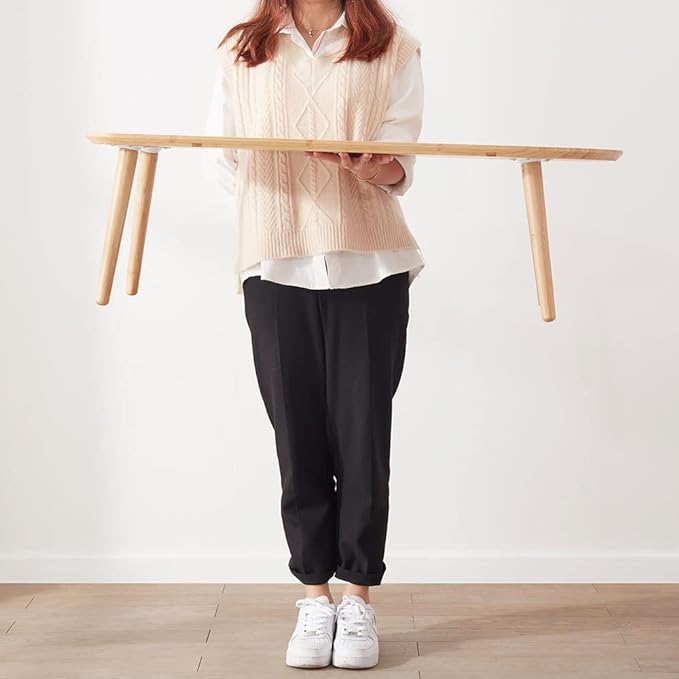Bamboo Coffee Table for Living Room Unique Coffee Tables Low Japanese Style Table for Sitting on The Floor Accent Furniture - LeafyLoom
