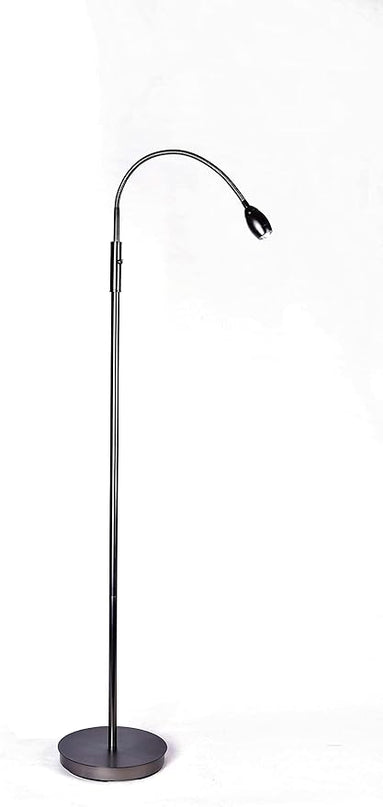 PATENTED Focus Adjustable LED Beam Floor Lamp with Gooseneck for Reading, Crafting or Hobby - LeafyLoom