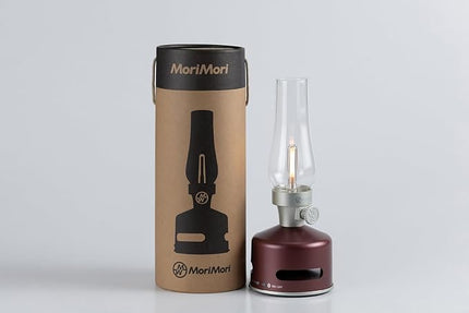 MoriMori Design lamp with Loudspeaker (Raspberry red) - LeafyLoom