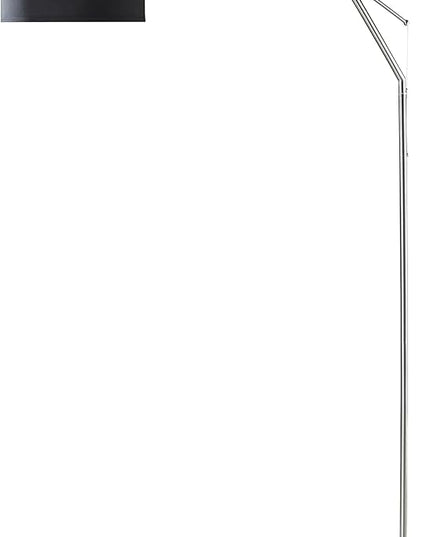 NicBex Floor Lamp,Modern Home Decor Adjustable Arm Floor Lamp with Black Fabric Drum Shade,Standing Lamp Tall Lamp,Floor Lamps for Living Room,Bedroom and Office,Reading Light,Easy Assembly,Black - LeafyLoom