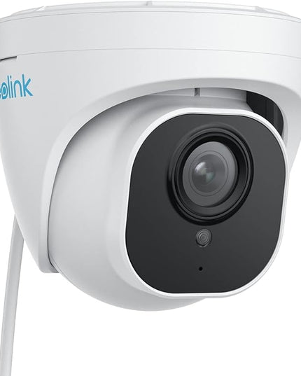 REOLINK 4K Security Camera Outdoor System, IP PoE Dome Surveillance Camera with Human/Vehicle Detection, 100Ft 8MP IR Night Vision, Work with Smart Home, Timelapse, Up to 256GB SD Card, RLC-820A REOLINK