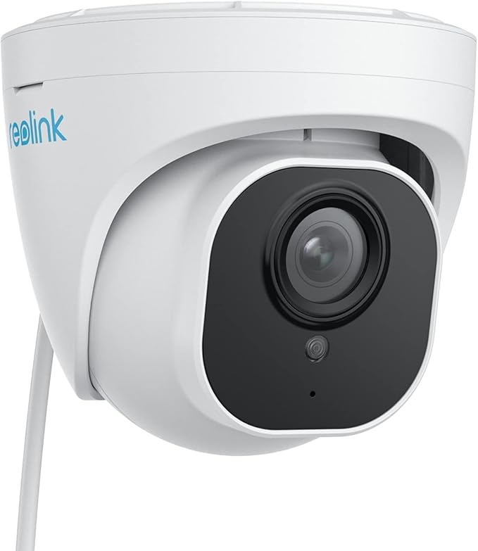 REOLINK 4K Security Camera Outdoor System, IP PoE Dome Surveillance Camera with Human/Vehicle Detection, 100Ft 8MP IR Night Vision, Work with Smart Home, Timelapse, Up to 256GB SD Card, RLC-820A REOLINK