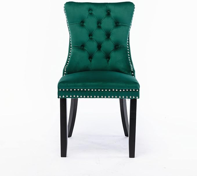 NicBex Haerin-SD-00096-LWJ Dining Chairs, 25.5"x19.7"x37.4", Green - LeafyLoom