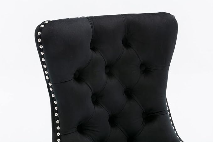 NicBex Haerin-SD-00093-LWJ Dining Chairs, 25.5"x19.7"x37.4", Light Black - LeafyLoom