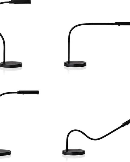 Reliable UberLight Flex 4200TL Task Light – LED Portable Desk Light with Round Base, USB Connection, 26.5” Flexible Gooseneck, 270° Rotational Head, and up to 60,000 Hours of Use (Black) - LeafyLoom