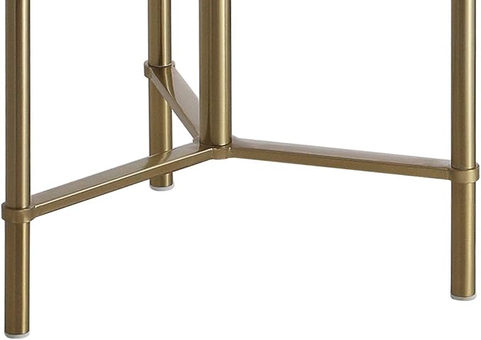 JONATHAN Y JYL3059A Charles 59" Metal/Glass LED Side Table and Floor Lamp Contemporary,Transitional for Bedrooms, Living Room, Office, Reading, Brass - LeafyLoom