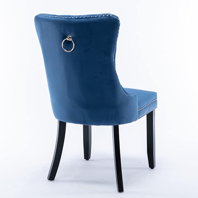 NicBex Haerin-SD-00098-LWJ Dining Chairs, 25.5"x19.7"x37.4", Blue - LeafyLoom