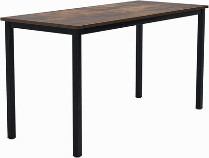 SogesGame Computer Desk, 55.1 inches Office Desk Computer Table Study Writing Desk Workstation for Home Office Dining Table Retro - LeafyLoom