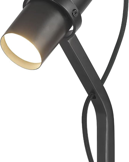 Globe Electric MRDK by Globe Series.01.FL 58" LED Floor Lamp, 9 Watts, 400 Lumens, 3000 Kelvin Warm White, Adjustable Shade, On/Off Rocker Switch on Shade, Matte Black - LeafyLoom