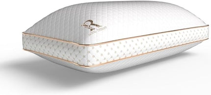 Royal Therapy Queen Memory Foam Pillow, Adjustable Shredded Odor-Free Pillow for Neck & Shoulder Pain Relief, Support for Back, Stomach, Side Sleepers, AirFlowPRO - LeafyLoom