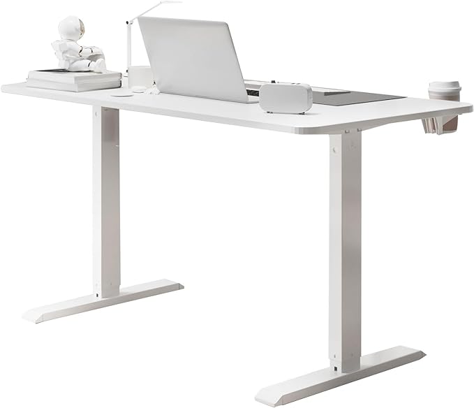 63inch Electric Standing Desk Adjustable Height Sit Stand Home Office Desk Height Adjustable Stand up Desk - LeafyLoom