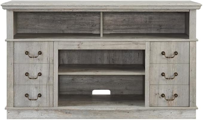 NicBex TV Stand for 65 Inch TV Modern TV Media Console Table with Open and Closed Storage Space,Entertainment Center with Storage for Living Room,60 Inch,Light Grey - LeafyLoom