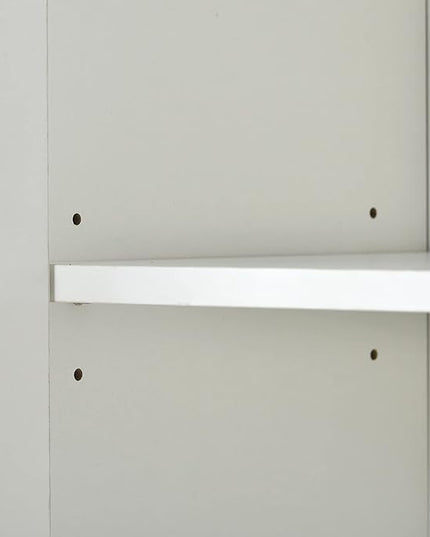 Sideboard Buffet Cabinet with Large Storage Space,Modern Particle Board Kitchen Console Table,W/ 4 Doors and Gold Metal Legs,Dining Room,Entryway,White, 47.2" - LeafyLoom