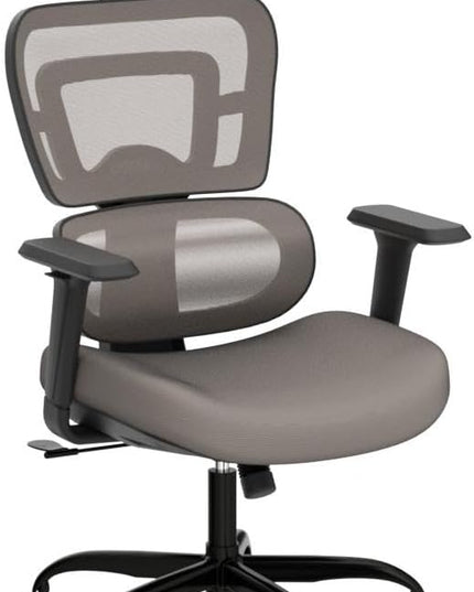 Ergonomic Office Chair - Mesh Office Chair High Back, Rolling Desk Chair, Executive Swivel Chair, Computer Chair with 3D Adjustable Armrest, 3D Lumbar Support, Blade Wheels, Adjustable Headrest - LeafyLoom