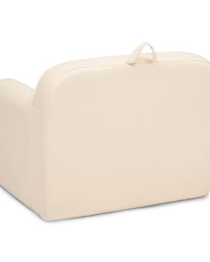 Delta Children Cozee Chair -Foam Kids Chair for Ages 18 Months and Up, Oatmeal - LeafyLoom