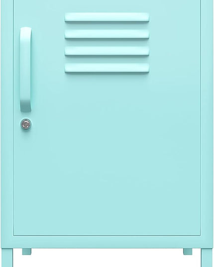 Novogratz Cache Metal Locker, Mint End Table - LeafyLoom