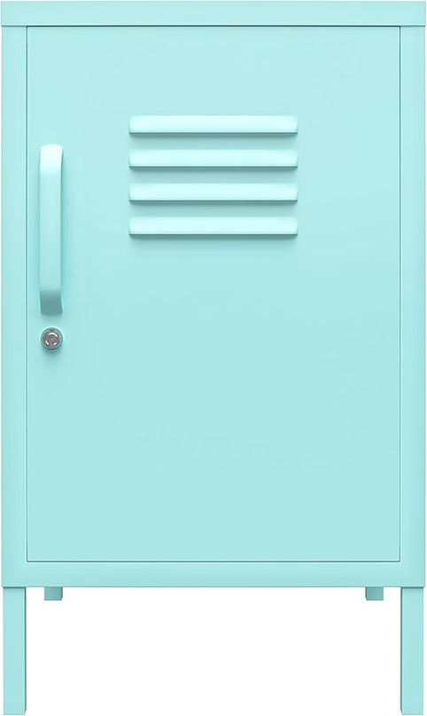 Novogratz Cache Metal Locker, Mint End Table - LeafyLoom