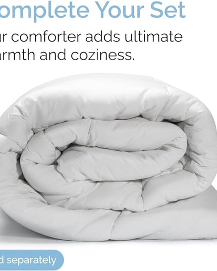 Queen Size 4 Piece Sheet Set - Comfy Breathable & Cooling Sheets - Hotel Luxury Bed Sheets for Women & Men - Deep Pockets, Easy-Fit, Extra Soft & Wrinkle Free Sheets - White Oeko-Tex Bed Sheet Set - LeafyLoom