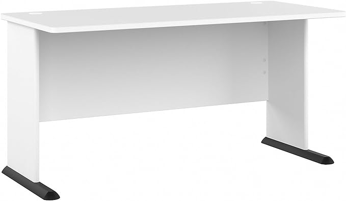 Bush Business Furniture Studio A 60-inch W Computer Desk, White (SDD160WH) - LeafyLoom