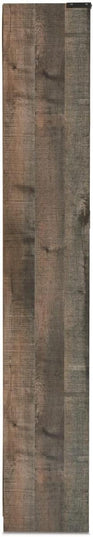 Signature Design by Ashley Trinell Rustic Entertainment Center Pier Bookcase with 3 Adjustable Shelves, Natural Brown - LeafyLoom
