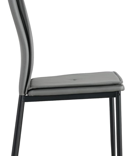 NicBex Haerin-SD-00289-LWJ Dining Chairs, 17.1"x14.6"x37.7", Grey - LeafyLoom