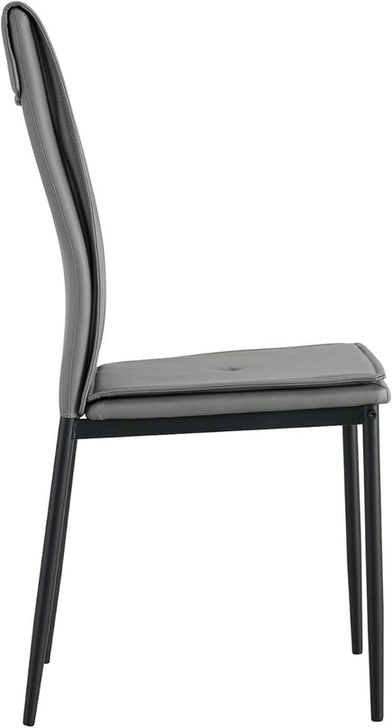NicBex Haerin-SD-00289-LWJ Dining Chairs, 17.1"x14.6"x37.7", Grey - LeafyLoom