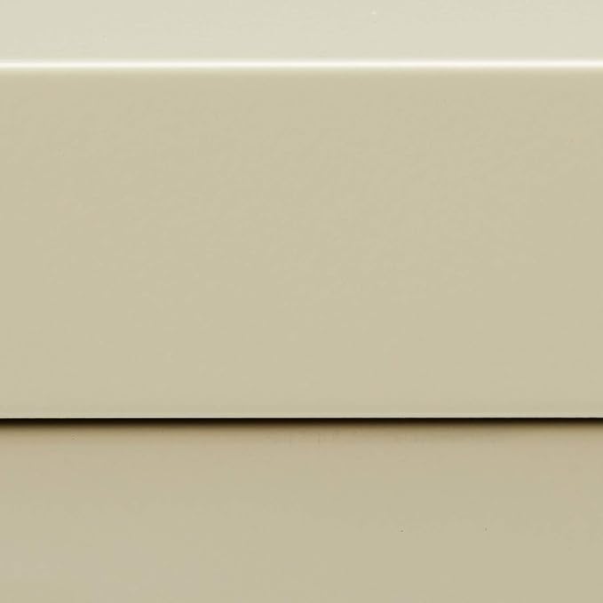 Lorell 4-Drawer Vertical File with Lock, 15 by 25 by 52-Inch, Putty - LeafyLoom