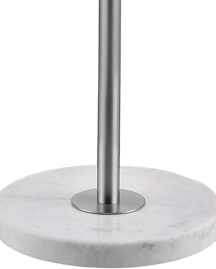 JONATHAN Y JYL3022C June 65" Adjustable Metal/Marble LED Floor Lamp, Modern, Contemporary, Elegant, Glam, Office, Living Room, Family Room, Dining Room, Bedroom, Hallway, Foyer, Chrome - LeafyLoom