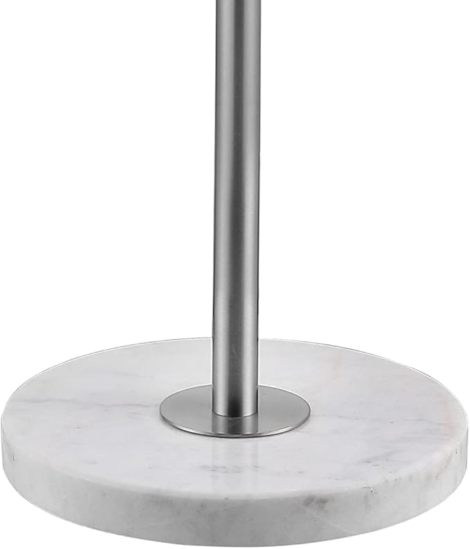 JONATHAN Y JYL3022C June 65" Adjustable Metal/Marble LED Floor Lamp, Modern, Contemporary, Elegant, Glam, Office, Living Room, Family Room, Dining Room, Bedroom, Hallway, Foyer, Chrome - LeafyLoom