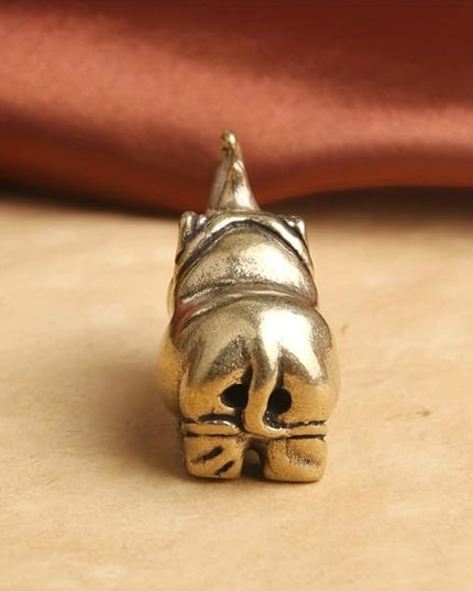 Vintage Solid Brass Rhino Figurine - Exquisite Desk Decor for Collectors - Perfect Home or Office Accent(Rhino) - LeafyLoom