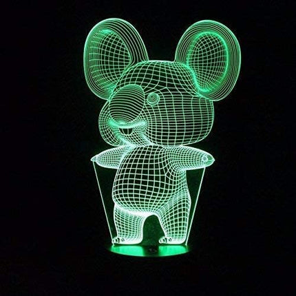 3D Koala Night Lights USB LED Lamp Home r2d2 3D Arts Lamp - 7 Colors Changing Bedroom Decor Night Light Gifts for Child - LeafyLoom