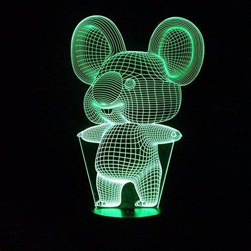 3D Koala Night Lights USB LED Lamp Home r2d2 3D Arts Lamp - 7 Colors Changing Bedroom Decor Night Light Gifts for Child - LeafyLoom