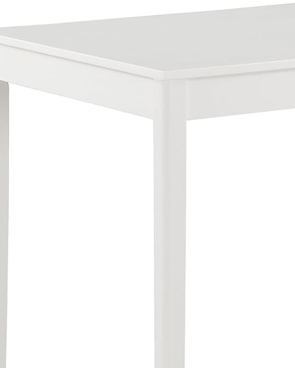NicBex Small Kitchen Table Set for 4 Modern Dining Table Counter Height Dining Table Set 45" 5-Piece White Dining Set for Small Space, Apartment, Dinette, White - LeafyLoom