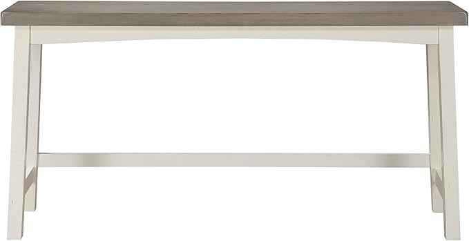 Lexicon Bar Table Set for 3, Small Kitchen table set Kitchen Island Table with 3 Saddle Bar Stools, 4 Piece Dining Table Set for Breakfast Nook, Living Room, Apartment, Counter Height, White/Coffee - LeafyLoom