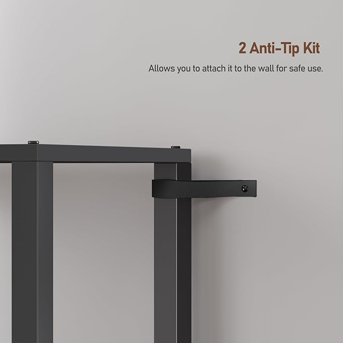 TUTOTAK Bookshelf, 6-Tier Tall Book Shelf, Narrow Bookcase for Small Space, DIY Stackable Bookshelf, for Living Room, Office, Study, Entryway, Industrial, Black BS01BK006 - LeafyLoom