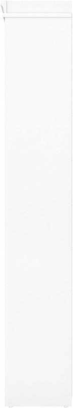 Bush Furniture Fairview Tall 5 Shelf Bookcase in Pure White and Shiplap Gray - LeafyLoom