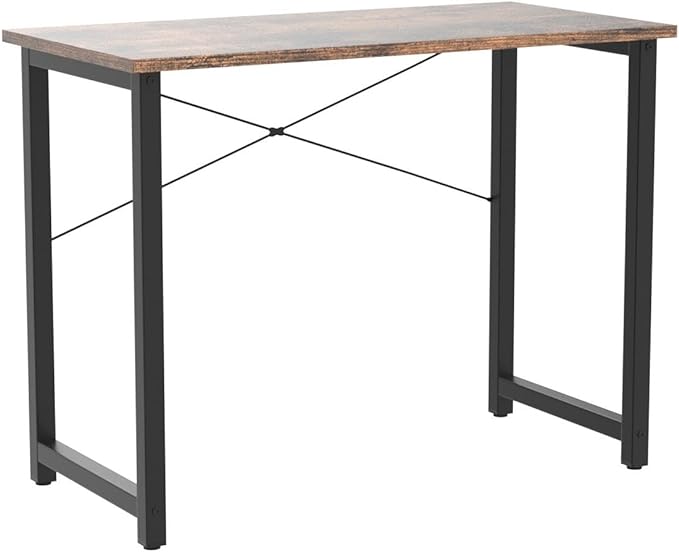 Coleshome 32 Inch Computer Desk, Modern Simple Style Desk for Home Office, Study Student Writing Desk, Vintage - LeafyLoom