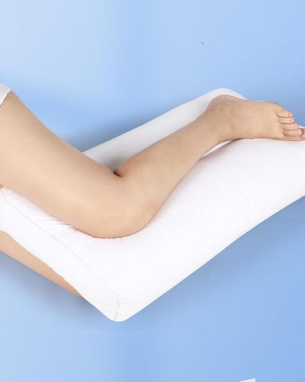Knee Pillow for Side Sleepers, 3 Inch Height Between Leg & Under Knee Pillow for Back Sleepers - Leg Pillow with 1200G 7D High Suppot Alternative for Relieving Leg, Back, and Knee Pain - LeafyLoom
