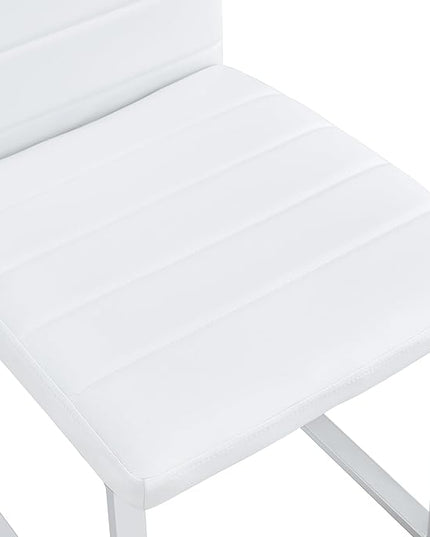 NicBex Haerin-SD-00385-LWJ Dining Chairs, 16.1"x21.3"x36.6", White - LeafyLoom