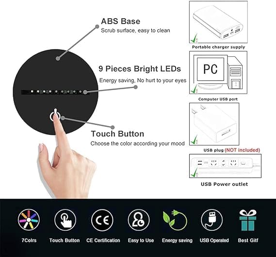 Dear Son 3D Illusion Lamp - 7 Colors Lion 3D Table Decoration Acrylic USB Lamp to My Son Arts Bedside Decors - Bedroom Decor Light Xmas New Year Birthday Gifts from Father Mother - LeafyLoom